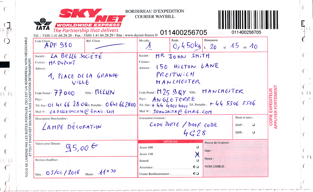 Skynet France - Souriez, nous vous livrons !